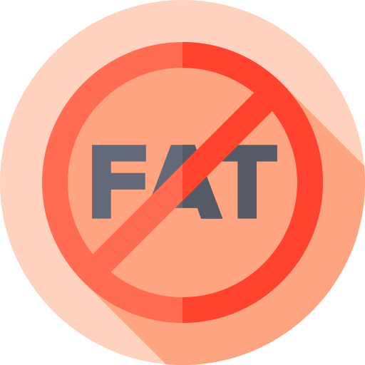bez tłuszczu Flat Circular Flat ikona