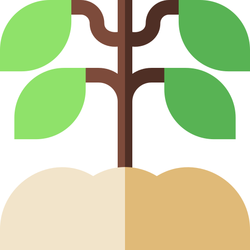 planta de cafe Basic Straight Flat icono