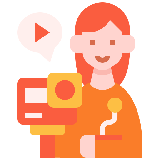 Vlogger Linector Flat icon