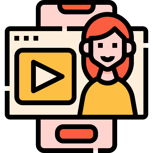 Youtuber Linector Lineal Color icon