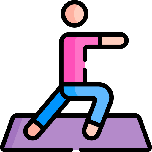 posture de yoga Special Lineal color Icône