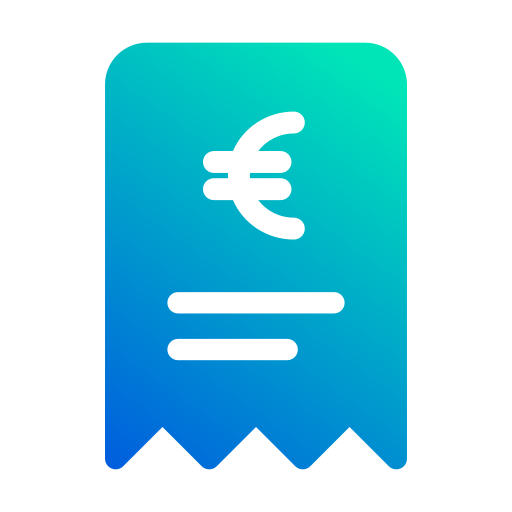 euro rekening Generic Flat Gradient icoon