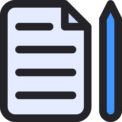 Contract Generic Outline Color icon