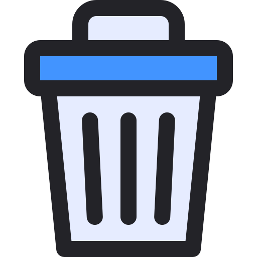contenedor de basura Generic Outline Color icono