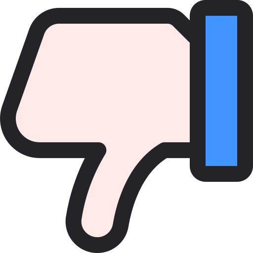 Dislike Generic Outline Color icon