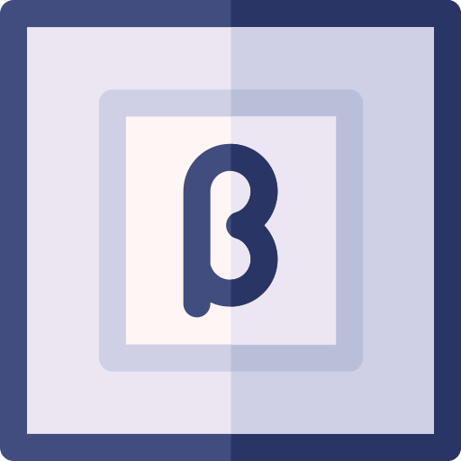beta Basic Rounded Flat icono