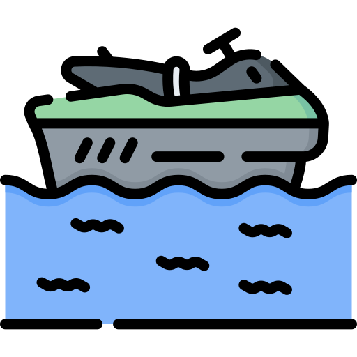moto acuática Special Lineal color icono