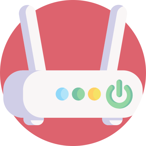 router de wifi Detailed Flat Circular Flat icono