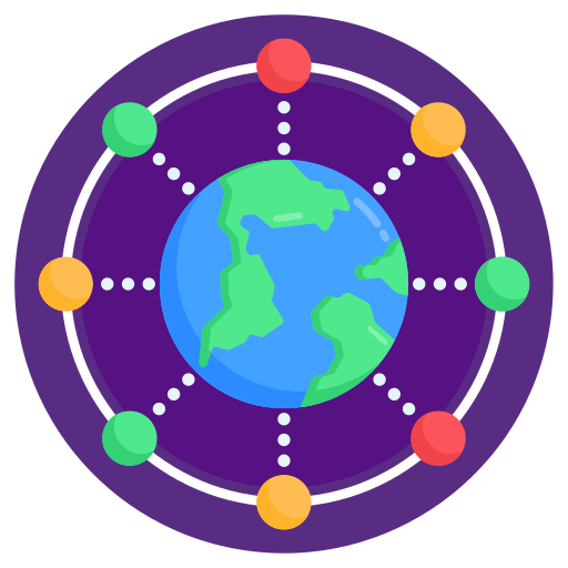 réseau mondial Generic Circular Icône