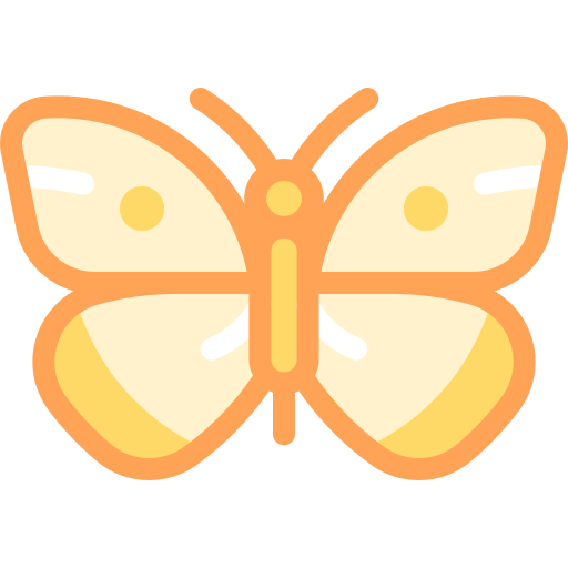 나비 Detailed color Lineal color icon