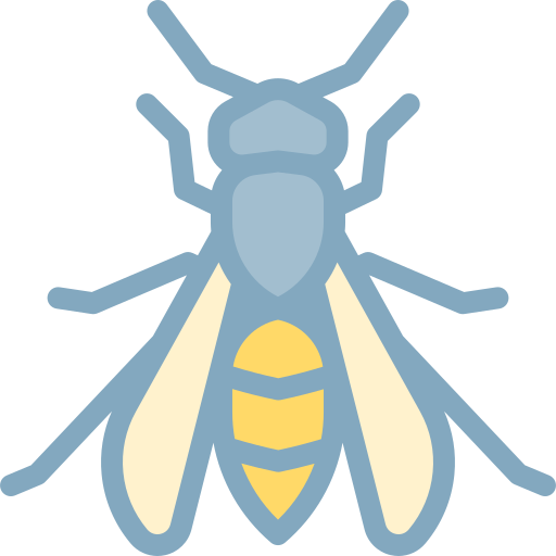 말벌 Detailed color Lineal color icon