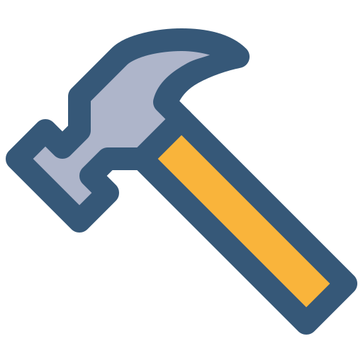 Hammer Generic Outline Color icon