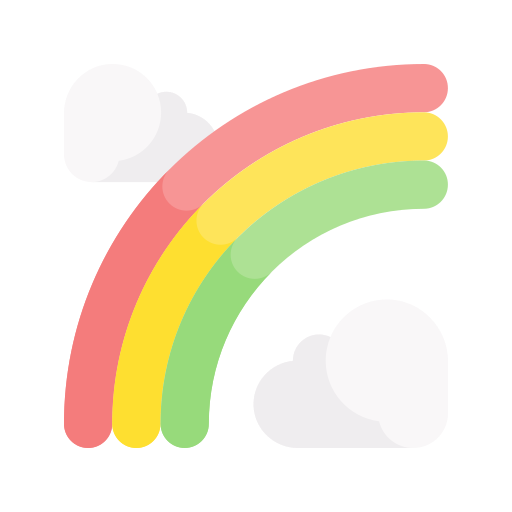 regenboog Generic Flat icoon