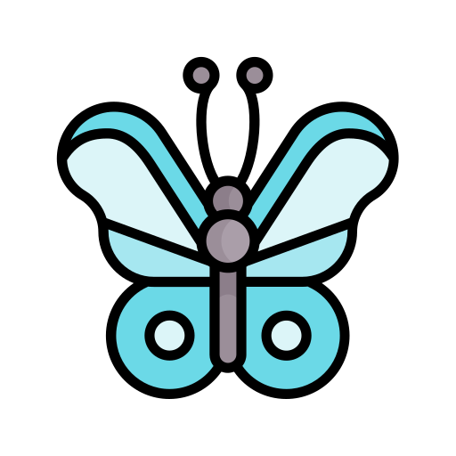 schmetterling Generic Outline Color icon