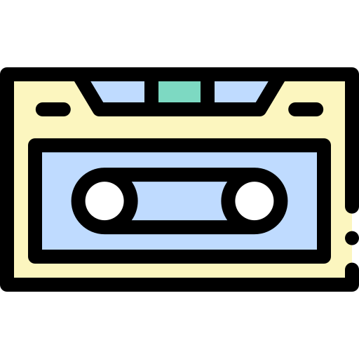 kassette Detailed Rounded Lineal color icon