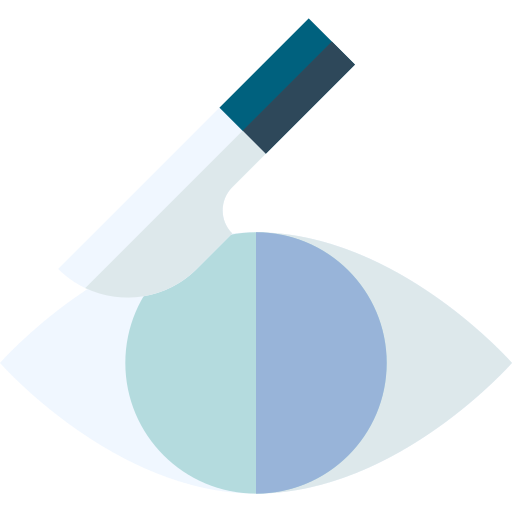 operacja oka Basic Straight Flat ikona