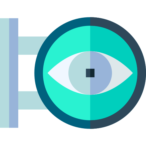 oftalmología Basic Straight Flat icono