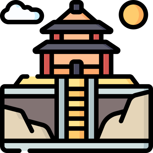 pagoda Special Lineal color icono