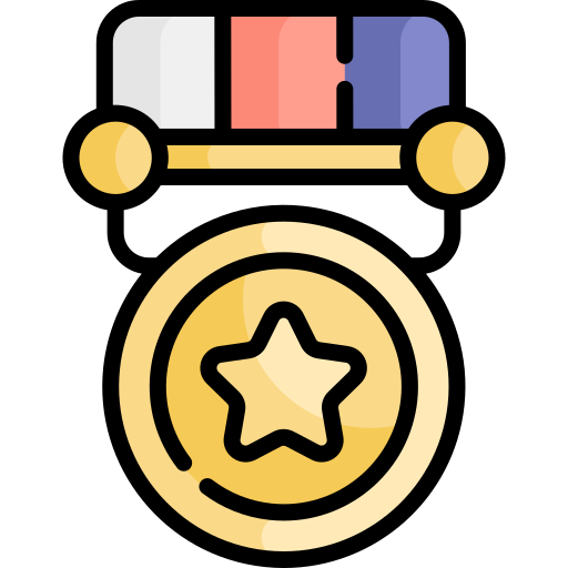 Медаль Kawaii Lineal color иконка