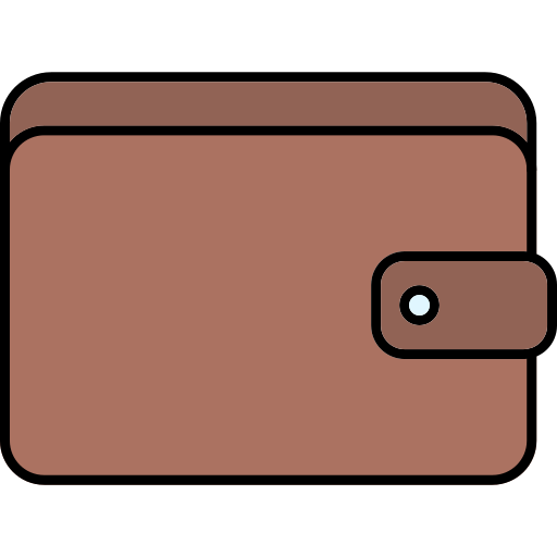 portfel Generic Thin Outline Color ikona