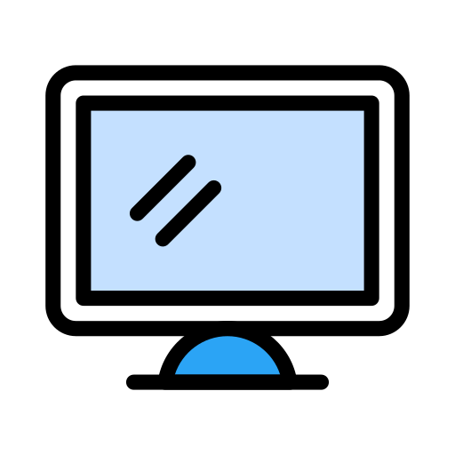 pantalla Vector Stall Lineal Color icono