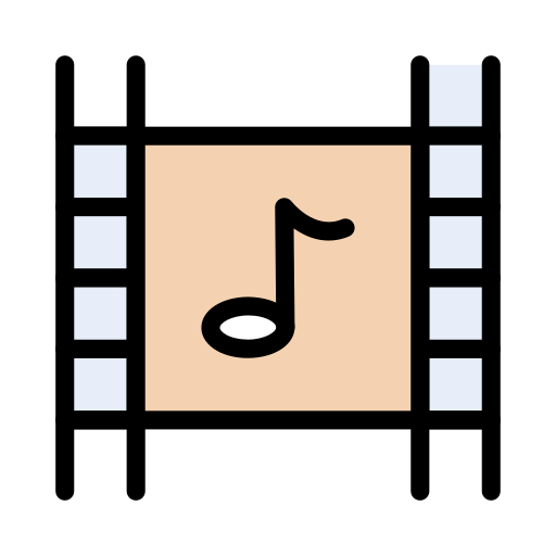 reproductor de música Vector Stall Lineal Color icono