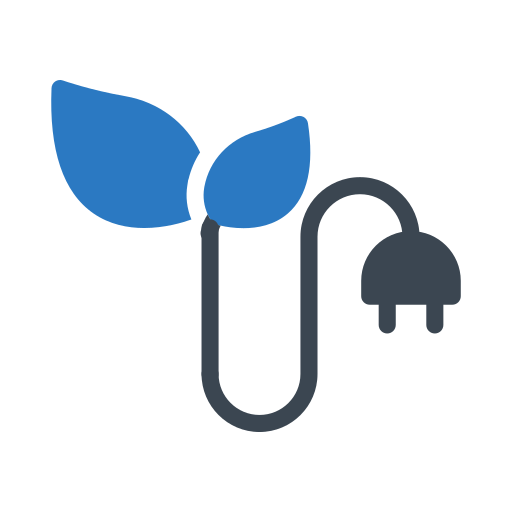 Öko elektrisch Generic Blue icon