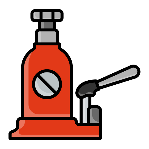 Hydraulic jack Generic Outline Color icon