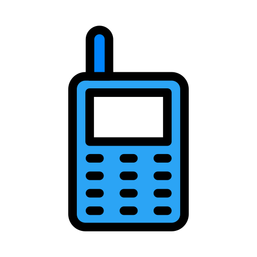 telefon Vector Stall Lineal Color ikona