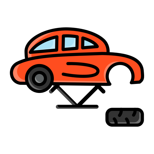 Car lifter Generic Outline Color icon