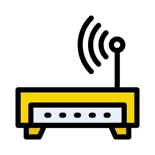 modem Vector Stall Lineal Color ikona