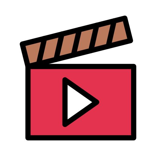 clapperboard Vector Stall Lineal Color icon