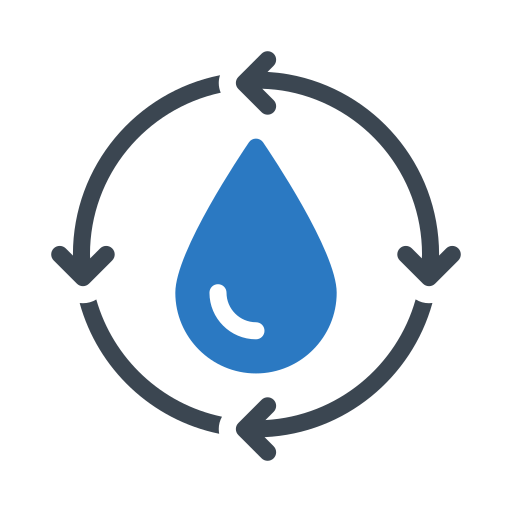 el ciclo del agua Generic Blue icono