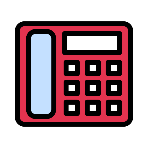 telefon Vector Stall Lineal Color ikona