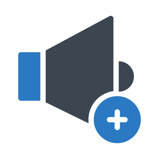 Volume Generic Blue icon