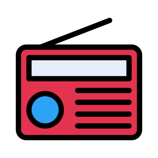 Radio Vector Stall Lineal Color icon