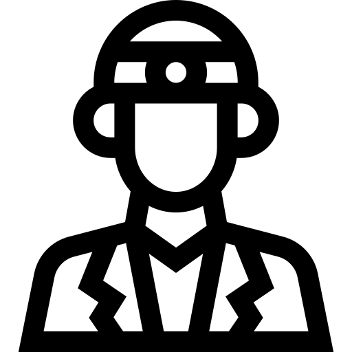 ophtalmologiste Basic Straight Lineal Icône