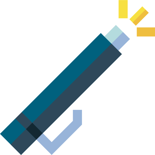Penlight Basic Straight Flat icon