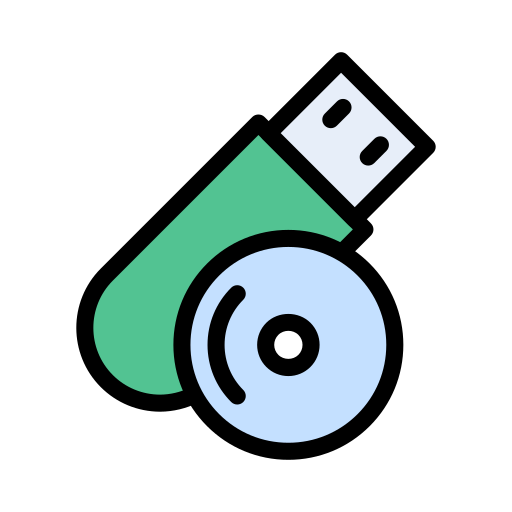 Usb drive Vector Stall Lineal Color icon