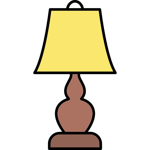 lamp Generic Thin Outline Color icoon