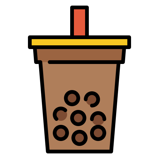 Bubble tea Generic Outline Color icon