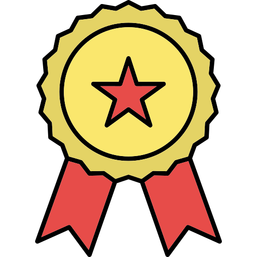 Badge Generic Thin Outline Color icon