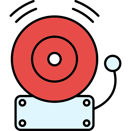 Buzzer Generic Thin Outline Color icon