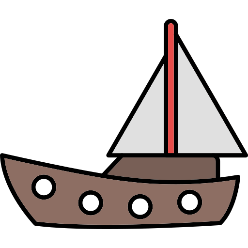 yacht Generic Thin Outline Color icon
