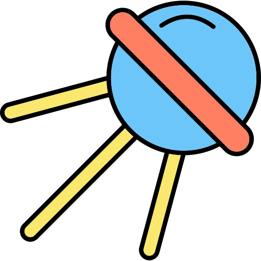 Sputnik Generic Thin Outline Color icon