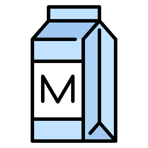 Milk carton Generic Outline Color icon