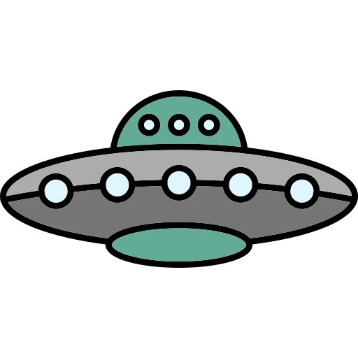 ufo Generic Thin Outline Color Ícone