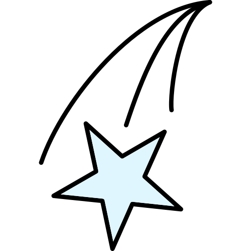 Shooting star Generic Thin Outline Color icon