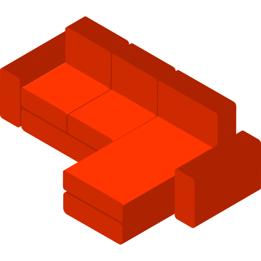 소파 Isometric Flat icon