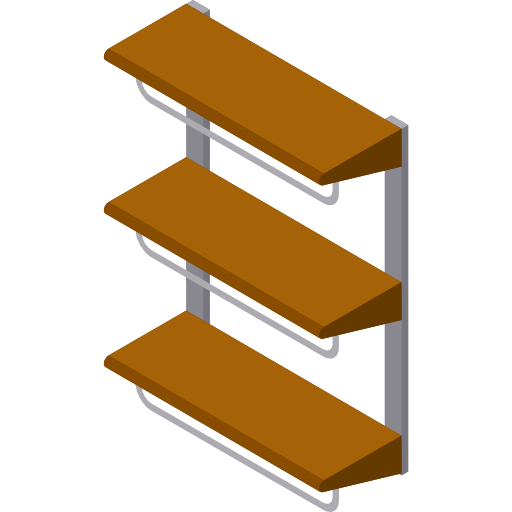 estantería Isometric Flat icono